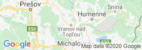Vranov Nad Topl'ou map